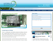 Tablet Screenshot of mobilesanitation.com